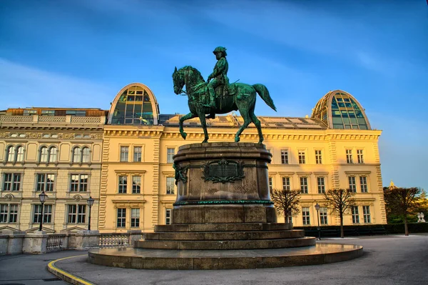 Vienna Austria April 2015 Famous Statue Archduke Albrecht Vienna Austria — Stock Photo, Image