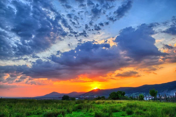 Colorful Sunset Summer — Stock Photo, Image