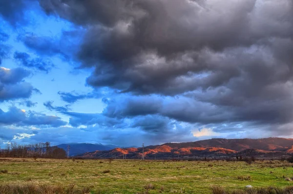 Gewitterwolken Abend — Stockfoto