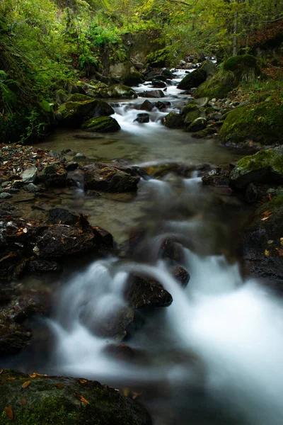 Cascada Montaña Otoño — Foto de Stock