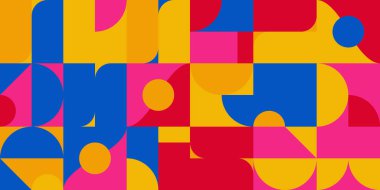 Bauhaus kompozisyon çizimleri, vektör soyut elementleri, çizgiler ve kalın geometrik şekiller, web sitesi arka planı için kullanışlı, poster tasarımı, dergi ön sayfası, afişler, baskılar, kapaklar.