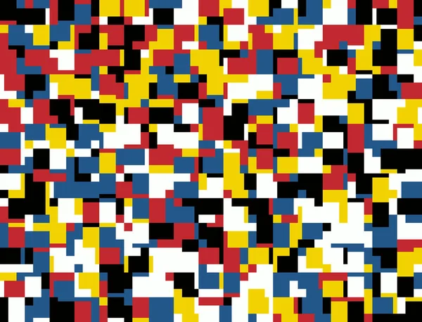 Абстрактный Геометрический Векторный Узор Выполненный Простыми Цветами Яркими Яркими Красками — стоковый вектор