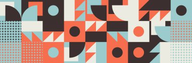 Geometrik soyut vektör basit elementler güzel bir renk paletiyle yapıldı. Geometrik şablon arkaplanı, web tasarımı, iş kartı, davetiye, poster, moda baskısı için kullanıma hazır.