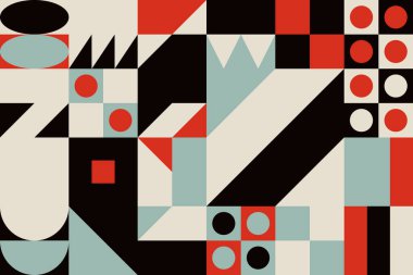 Geometrik soyut vektör basit elementler güzel bir renk paletiyle yapıldı. Geometrik şablon arkaplanı, web tasarımı, iş kartı, davetiye, poster, moda baskısı için kullanıma hazır.