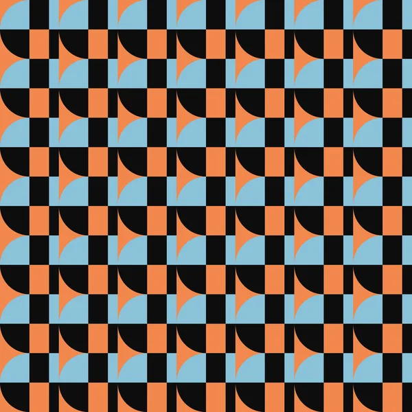 Naadloos Geometrisch Patroon Met Eenvoudige Repetitieve Geometrische Vormen Abstract Vectorgrafisch — Stockvector