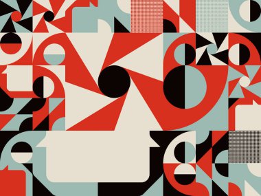 Basit tekrarlayan geometrik şekilli kusursuz geometrik desen. Temel geometrik elementlerin soyut vektör grafik tasarımı. Web tasarımı, tekstil baskısı, duvar kağıdı, ambalaj kağıdı için kullanışlı.