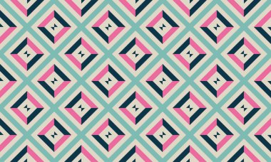 Basit tekrarlayan geometrik şekilli kusursuz geometrik desen. Temel geometrik elementlerin soyut vektör grafik tasarımı. Web tasarımı, tekstil baskısı, duvar kağıdı, ambalaj kağıdı için kullanışlı.