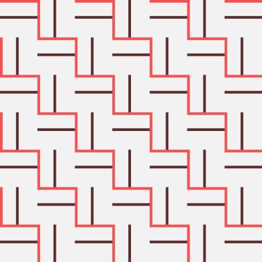 Basit şekillerle yapılan soyut geometrik klasik dikişsiz desen. Geometrik kompozisyon, web tasarımı için kullanışlı, kartvizit, davet, poster, tekstil baskısı, arkaplan.