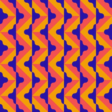 Basit tekrarlayan geometrik şekilli kusursuz geometrik desen. Temel geometrik elementlerin soyut vektör grafik tasarımı. Web tasarımı, tekstil baskısı, duvar kağıdı, ambalaj kağıdı için kullanışlı.