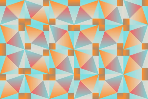 Patrón Vectorial Geométrico Abstracto Hecho Con Formas Simples Colores Brillantes — Archivo Imágenes Vectoriales