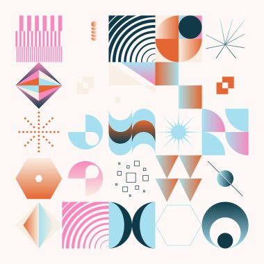 Tuhaf bilgisayar vektörlerinin üretken tasarım grafikleri soyut geometrik tasarım unsurları, ağ arka planı, poster sanatları, ön sayfa kapakları ve dijital baskılar için kullanışlı