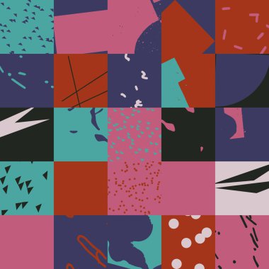 Kabataslak arka planlardan, kirli malzemelerden, organik yapıdan, el yapımı elementlerden oluşan sıkıntı dokusu. Soyut vektör bileşimi baskılar, moda tasarımı, tekstil, davetiye sanatları için kullanışlı.