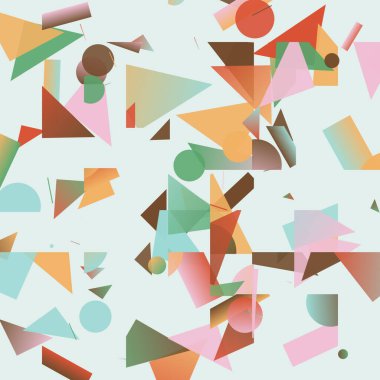 Basit şekilleri ve figürleri olan geometrik çizimler. Geometrik şekilli ve elementli soyut desenler. Web afişi, iş sunumu, marka paketi, kumaş baskısı için mükemmel.