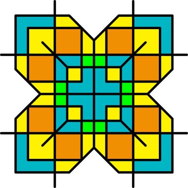Fayans motifi çapraz veya daire şeklinde bir geometrik örüntüdür. Çizgiler ve şekillerden oluşur. Zamanımızın dekoratif deseni.