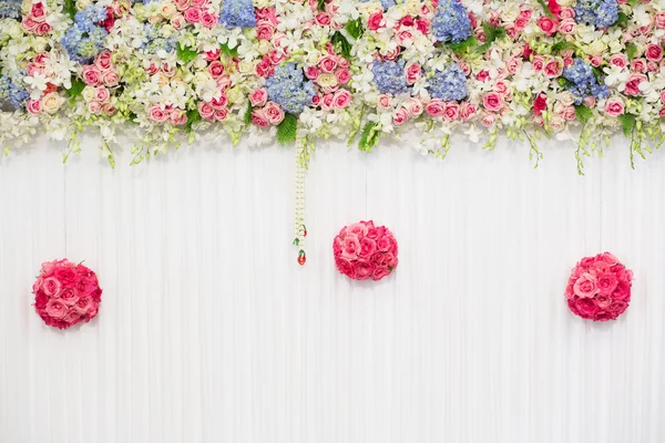 Красива квітка прикраса весілля — стокове фото