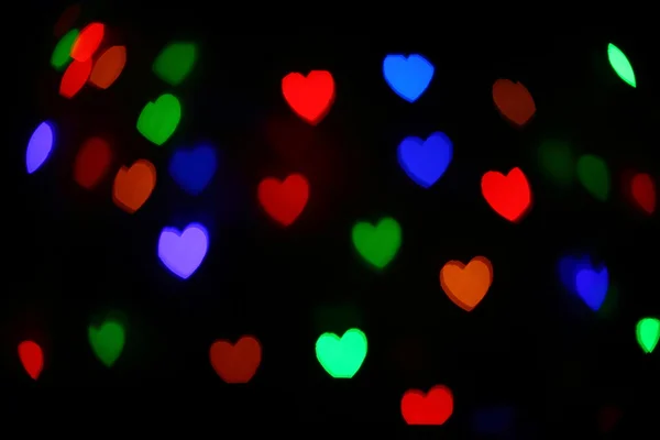 stock image holiday festive heart bokeh. Christmas celebration Abstract background