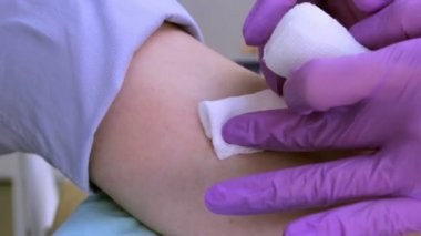 Bir ven closeup kan örneğinden