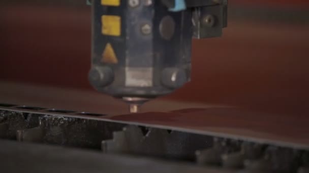 Closeup laserový stroj — Stock video