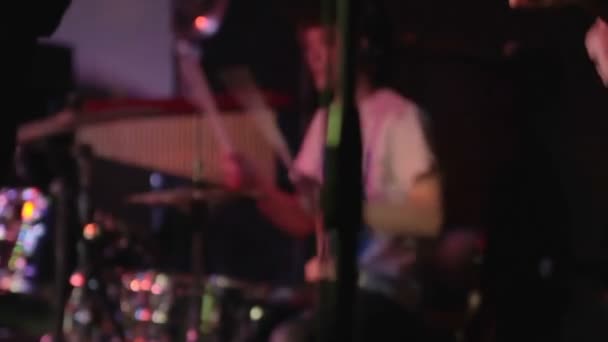 Gitaar en drums — Stockvideo
