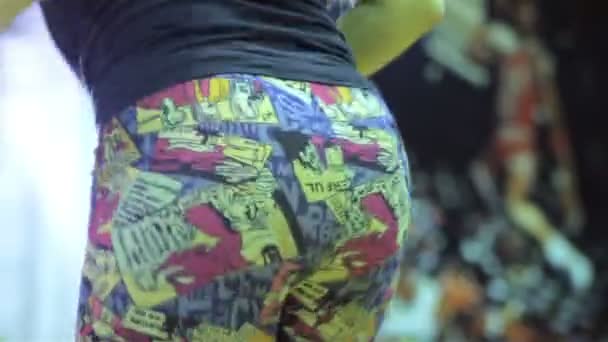 Booty dance close-up — Stockvideo