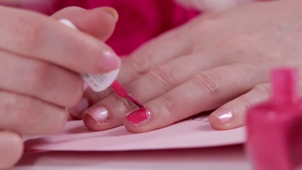 Гламурный розовый офис для женщин — стоковое видео
