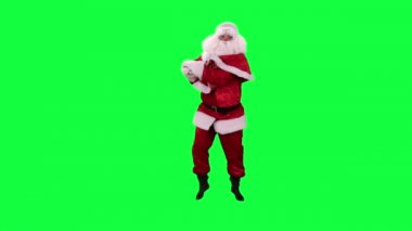 Noel Baba chroma anahtar (yeşil ekran dans)