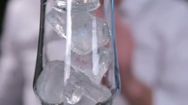 Buz closeup ile kokteyl