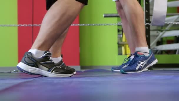 Combatir boxeadores de entrenamiento — Vídeo de stock