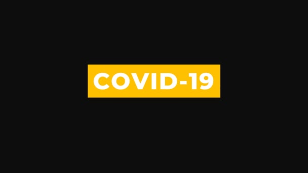 Covid 19ワクチンプログラムに関するバナーが表示されます — ストック動画