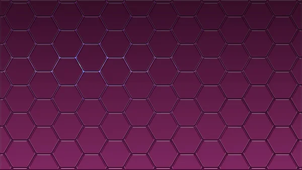 Violet Honeycomb Mosaic Pattern 80S Futuristic Techno Style Background Illustration — Stock Photo, Image