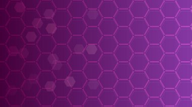 Violet bal peteği mozaik deseni. 80 'lerin fütürist tekno tarzı arka plan çizimi