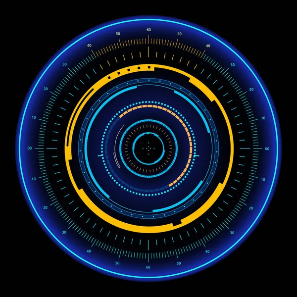 Sci Interface Usuário Futurista Hud Conceito Painel Ilustração Vetorial —  Vetores de Stock