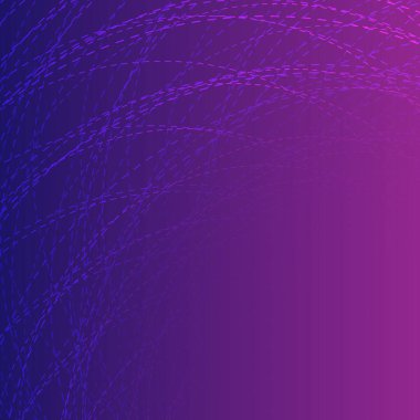 Dairesel kesikli çizgileri olan soyut neon arkaplan, vektör illüstrasyonu