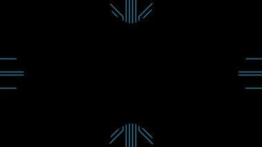 Bilgisayar devre kartındaki bir kilit çipi, bilgisayar güvenlik sisteminin grafik sembolü, veri koruma kavramı, animasyonu ortaya çıkarıyor