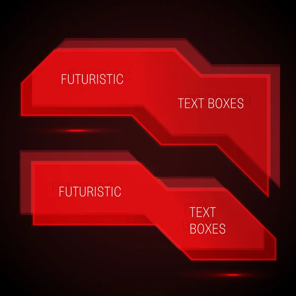 Infografik transparente futuristische Textfelder — Stockvektor