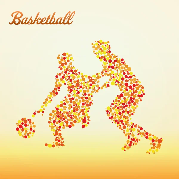 Abstrakt basketspelare — Stock vektor