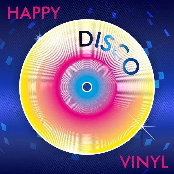 Vinilo retro disco — Archivo Imágenes Vectoriales