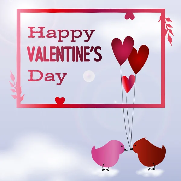 Valentine den pohlednice — Stockový vektor
