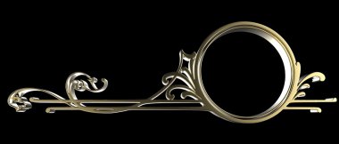 Altın sahte çiçek süsleme