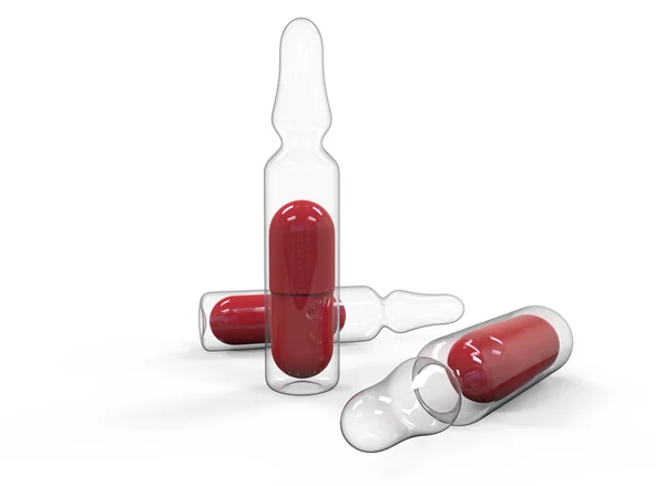 Cápsula de píldora en ampolla — Foto de Stock
