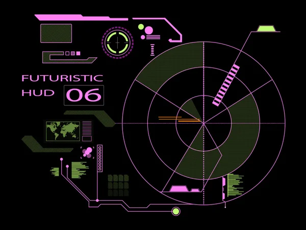 Футуристический сенсорный экран пользовательский интерфейс HUD — стоковое фото