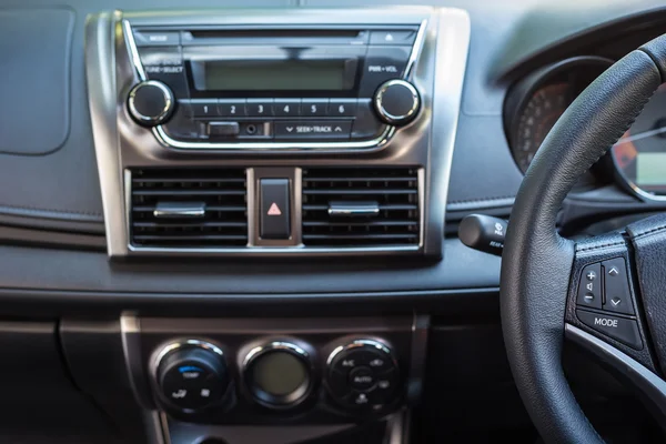 Detail of new modern car interior — Stock Photo, Image