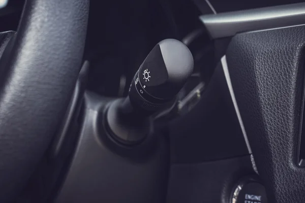 Detail of new modern car interior — Stock Photo, Image