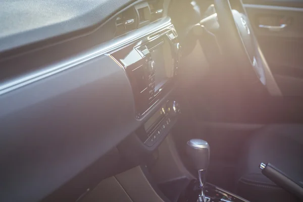 Detail of new modern car interior — Stock Photo, Image