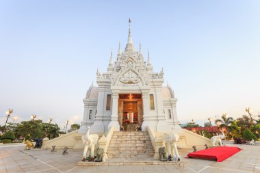 Surat Thani, Tayland - 2 Ocak: Şehir ayağı tapınak SÜ