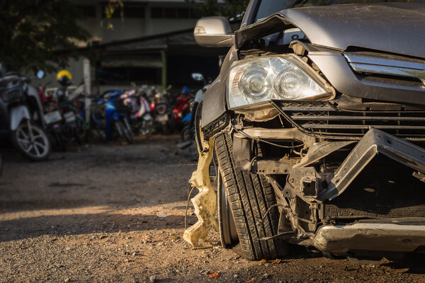 Body of car get damaged by accident