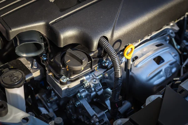 Dettaglio del nuovo motore dell'automobile — Foto Stock