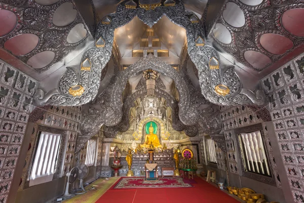 泰国清迈-1 月 17 日: 美丽的神庙 (扫管笏斯里兰卡苏 — 图库照片