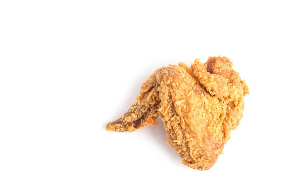 Zblízka smažené kuře izolovaných na bílém — Stock fotografie