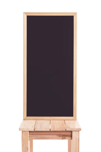 Leeg van blackboard geïsoleerd op wit — Stockfoto